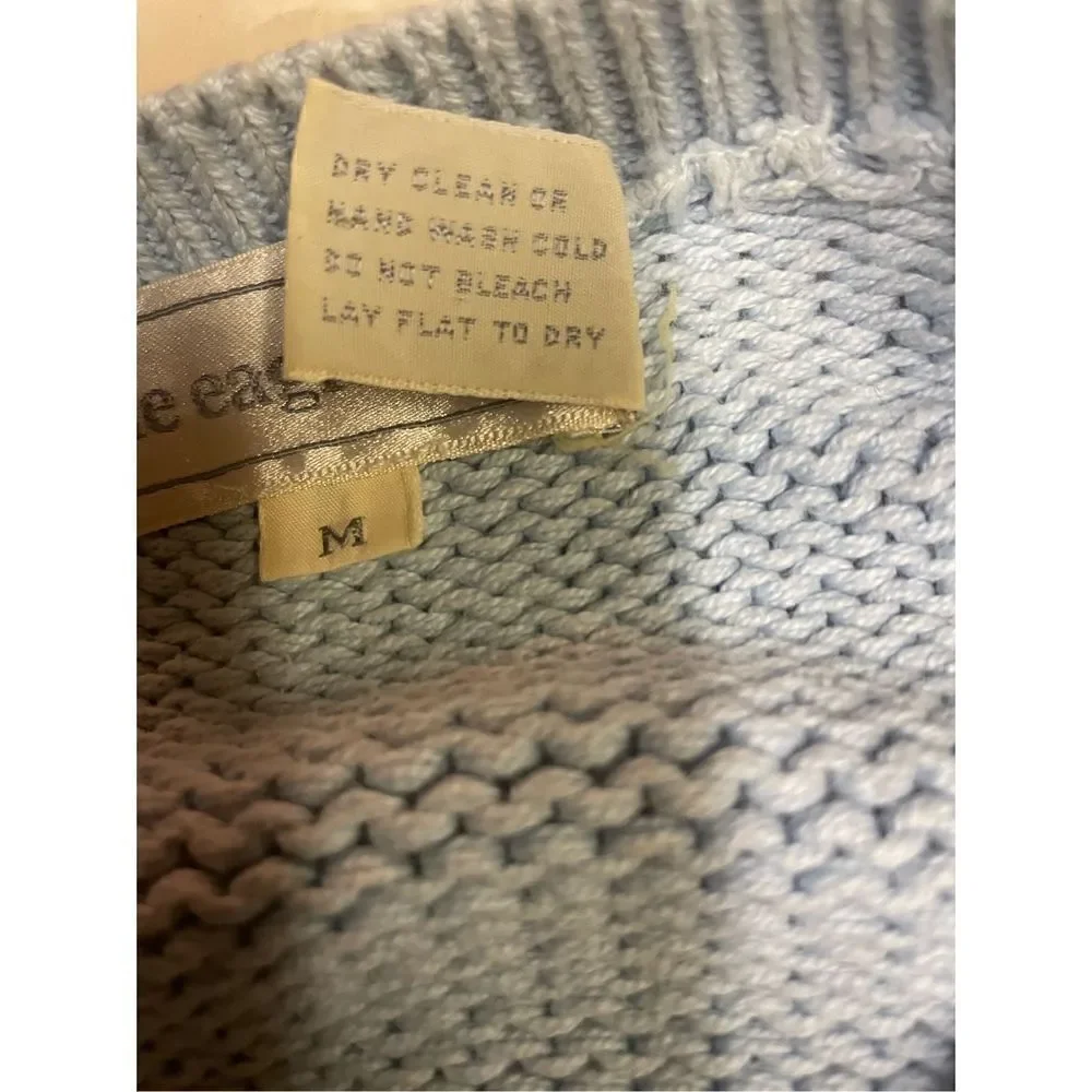 The Eagles Eye Vintage Light Blue Sleeveless Sweater Size Medium